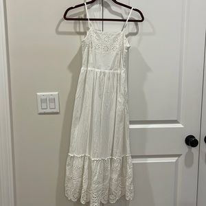 Summery eyelet sundress.